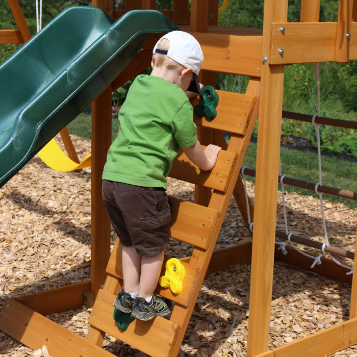 KidKraft Meadowvale II Wooden Swing Set & Reviews Wayfair